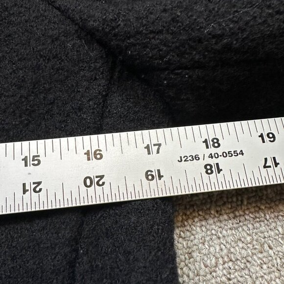 J. Crew Double Breasted Boiled Wool Black Cropped Boxy Jacket Size X-Small - Picture 3 of 7